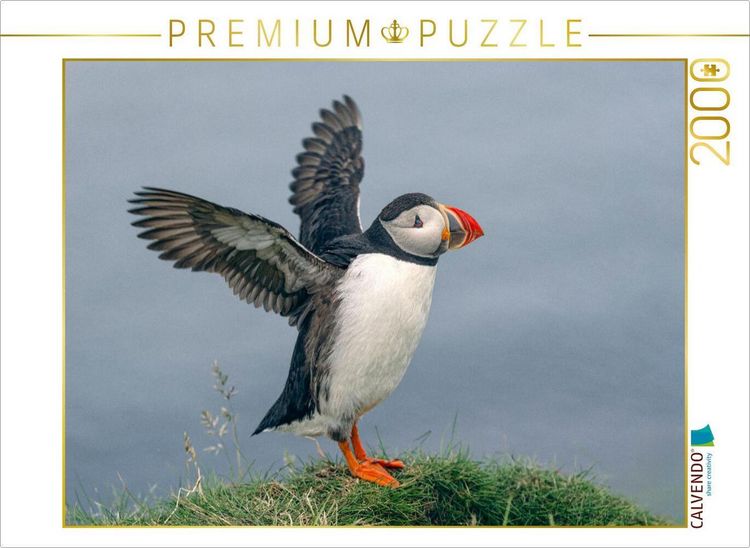 Produktbild: CALVENDO Puzzle Puffin | 2000 Teile Lege-Gr&ouml;&szlig;e 90x67cm Foto-Puzzle f&uuml;r gl&uuml;ckliche Stunden