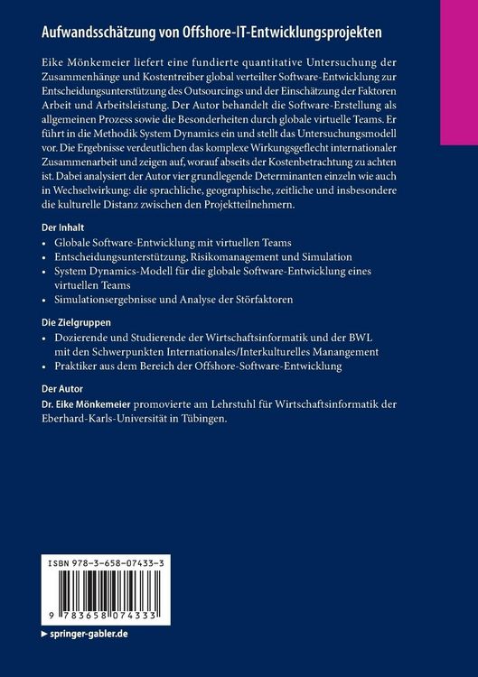 Produktbild: Aufwandssch&auml;tzung von Offshore-IT-Entwicklungsprojekten