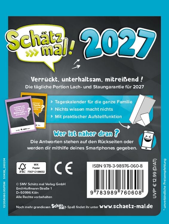 Produktbild: Sch&auml;tz mal! Kalender 2027