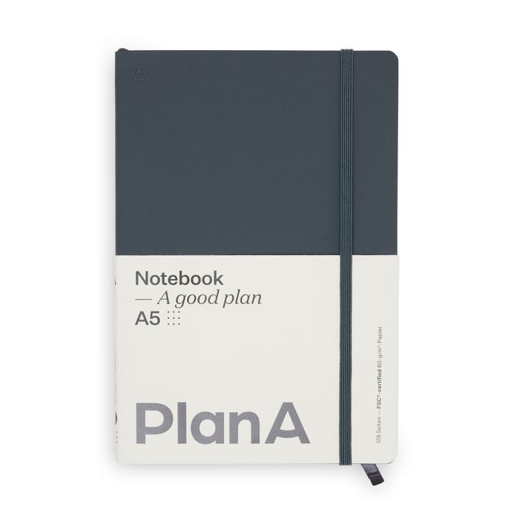 Produktbild: Notizbuch A5 Softcover Cool Coal Punktiert, 128 Seiten