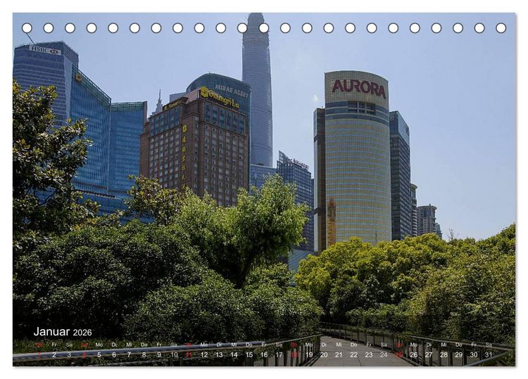 Produktbild: Shanghai - faszinierende Facetten (Tischkalender 2026 DIN A5 quer), CALVENDO Monatskalender