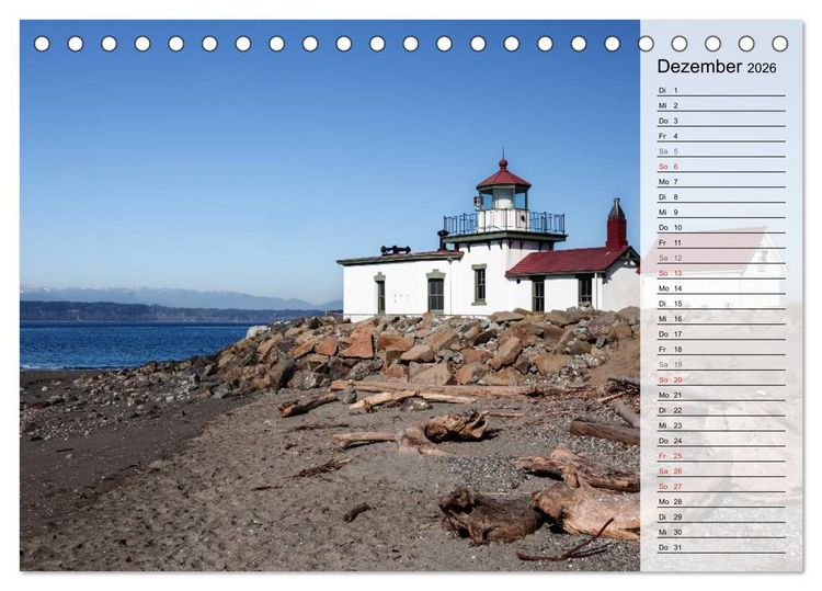 Produktbild: Eine Reise nach Seattle (Tischkalender 2026 DIN A5 quer), CALVENDO Monatskalender