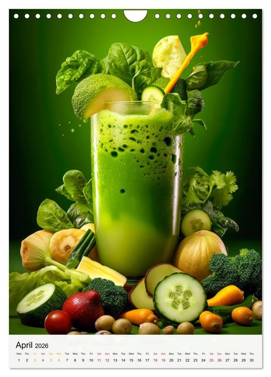 Produktbild: Smoothie Symphony (Wall Calendar 2026 DIN A4 portrait), CALVENDO 12 Month Wall Calendar