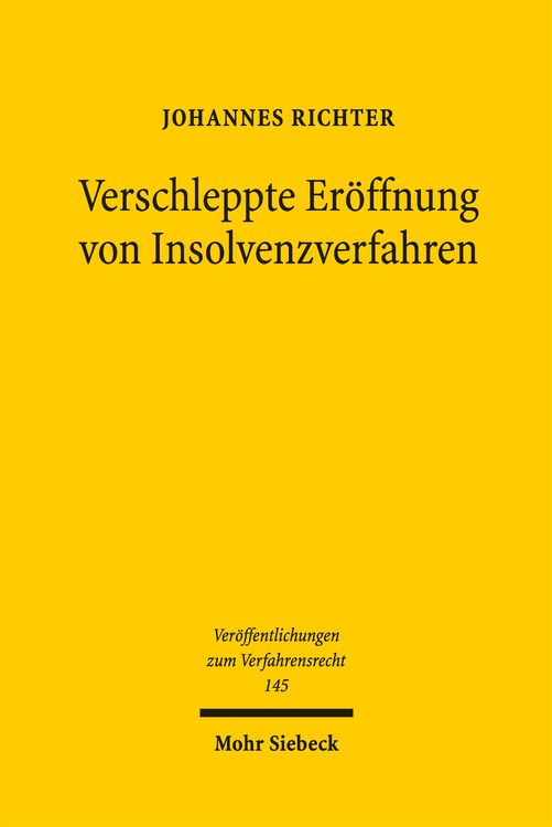Produktbild: Verschleppte Er&ouml;ffnung von Insolvenzverfahren
