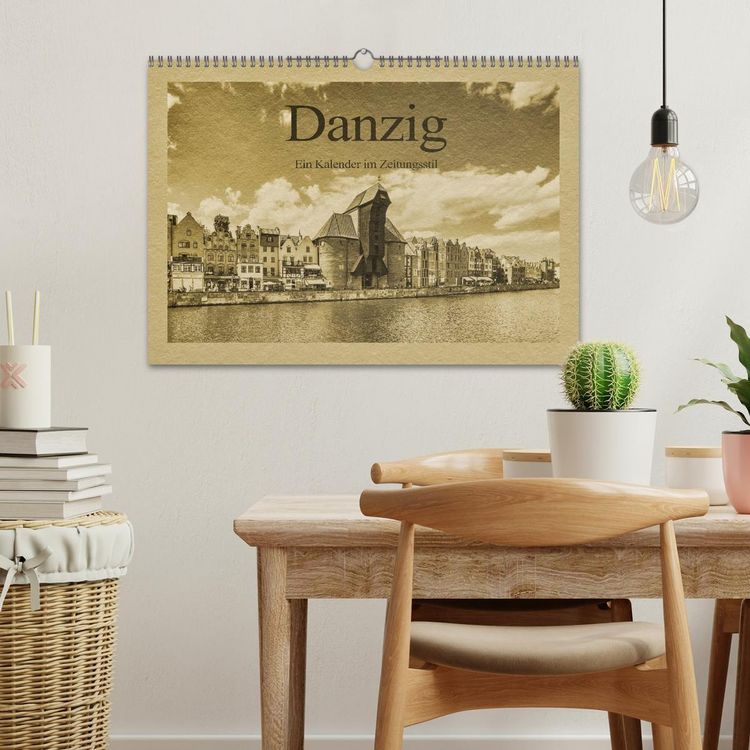 Produktbild: Danzig &ndash; Ein Kalender im Zeitungsstil (Wandkalender 2026 DIN A3 quer), CALVENDO Monatskalender