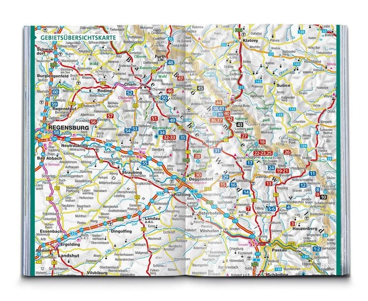 Produktbild: KOMPASS Wanderf&uuml;hrer Bayerischer Wald, Cham, Bodenmais, Zwiesel, Freyung, Passau, 60 Touren