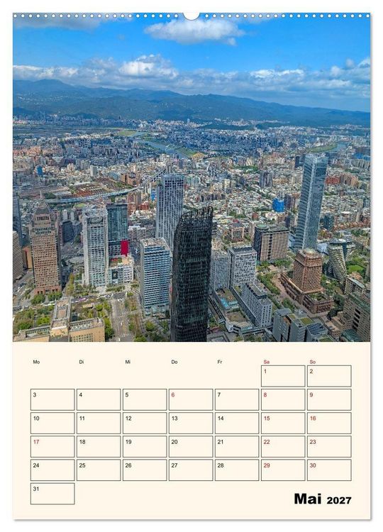 Produktbild: Taipeh &ndash; Stadt der Kontraste (Wandkalender 2027 DIN A2 hoch), CALVENDO Monatskalender
