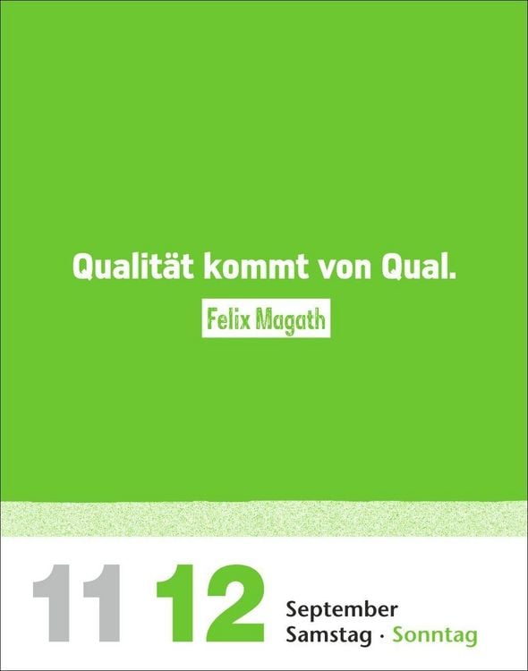 Produktbild: Lattenknaller Tagesabrei&szlig;kalender 2027 - Die witzigsten Fu&szlig;ballerspr&uuml;che