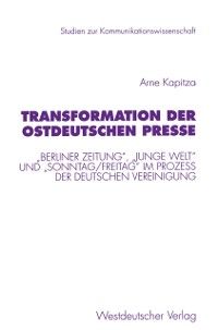 Produktbild: Transformation der ostdeutschen Presse