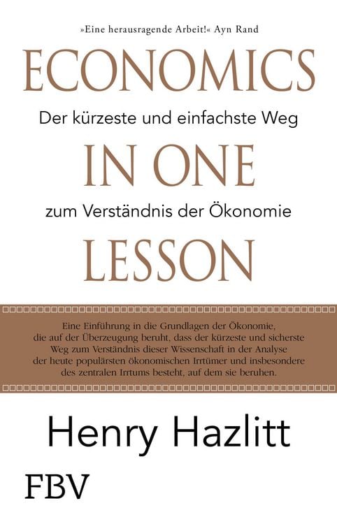 Produktbild: Economics in one Lesson