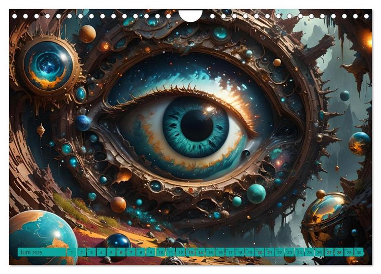 Produktbild: Magische Augen (Wandkalender 2026 DIN A4 quer), CALVENDO Monatskalender
