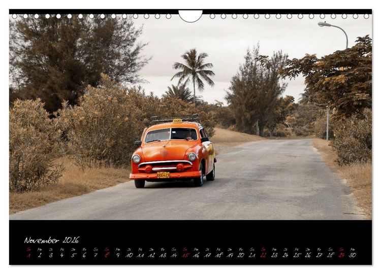 Produktbild: Kuba und die Oldtimer (Wandkalender 2026 DIN A4 quer), CALVENDO Monatskalender