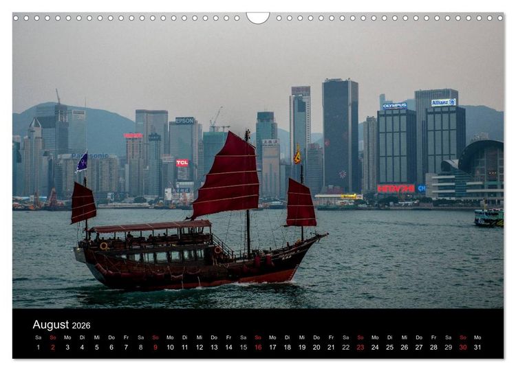 Produktbild: Hongkong (Wandkalender 2026 DIN A3 quer), CALVENDO Monatskalender