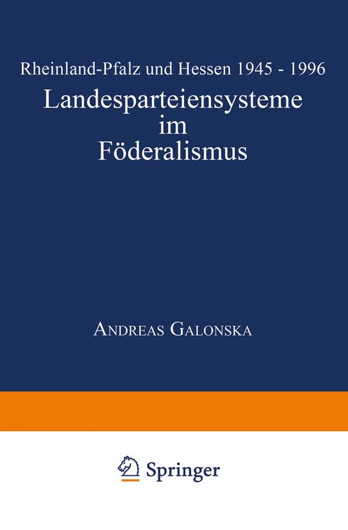Produktbild: Landesparteiensysteme im F&ouml;deralismus