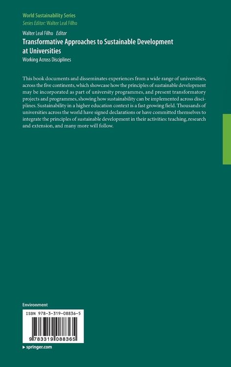 Produktbild: Transformative Approaches to Sustainable Development at Universities
