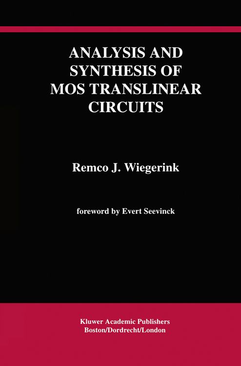 Produktbild: Analysis and Synthesis of MOS Translinear Circuits
