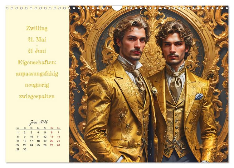 Produktbild: Stellarische M&auml;nnlichkeit (Wandkalender 2026 DIN A3 quer), CALVENDO Monatskalender