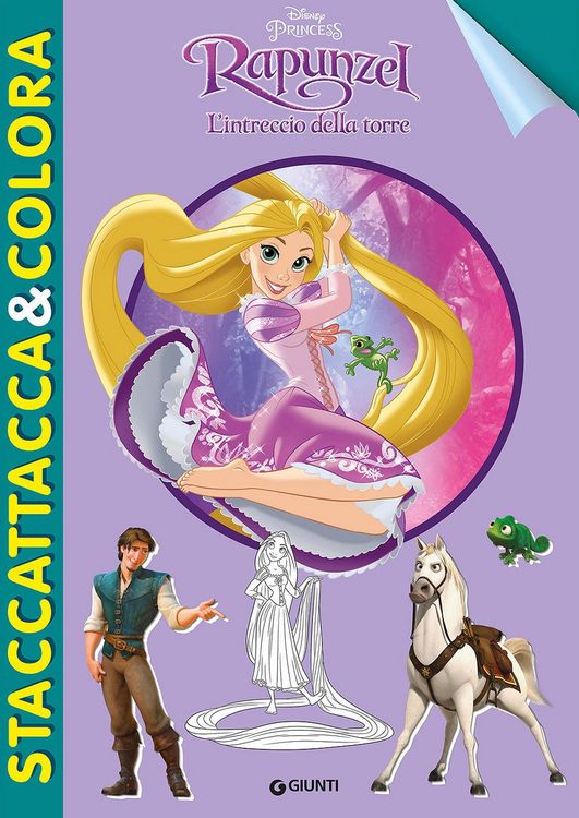 Produktbild: L' intreccio della torre. Rapunzel. Staccattacca e colora. Con adesivi