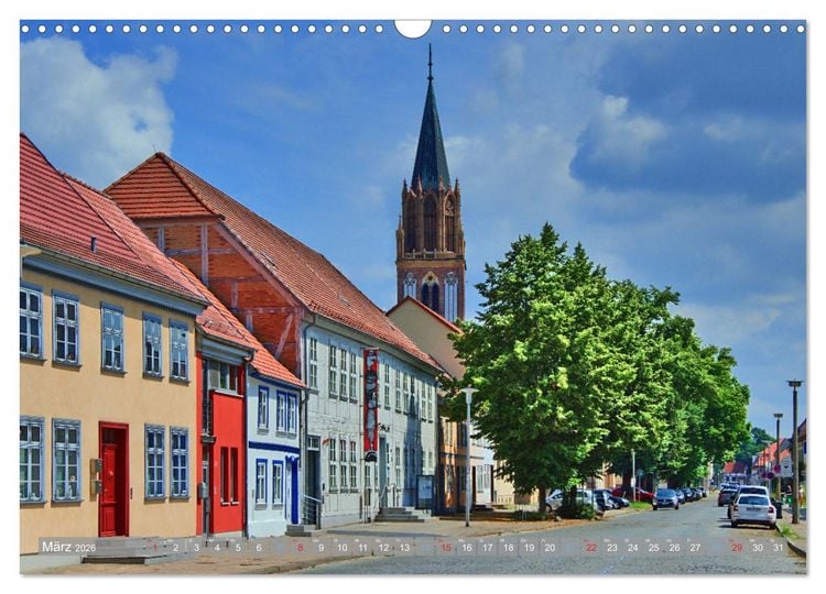 Produktbild: Neubrandenburg - Stadt der 4 T&uuml;rme (Wandkalender 2026 DIN A3 quer), CALVENDO Monatskalender