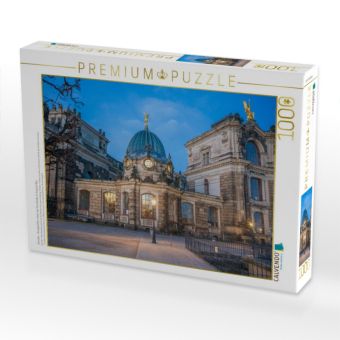 Produktbild: CALVENDO Puzzle Dresden - Rundpavillon neben der Kunsthalle im Lipsius-Bau | 1000 Teile Lege-Gr&ouml;&szlig;e 64x48cm Foto-Puzzle f&uuml;r gl&uuml;ckliche Stunden