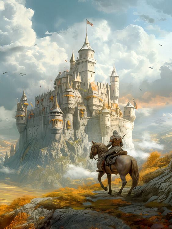 Produktbild: CALVENDO Puzzle Drachen und edle Ritter | 1000 Teile Lege-Gr&ouml;&szlig;e 64x48cm Foto-Puzzle f&uuml;r gl&uuml;ckliche Stunden