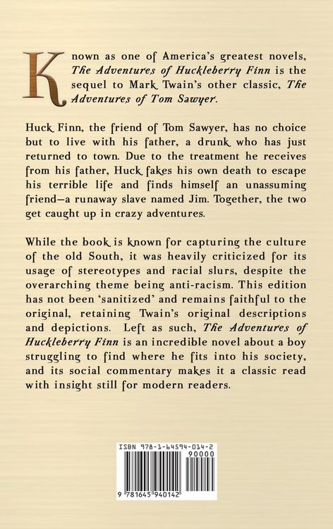 Produktbild: The Adventures of Huckleberry Finn