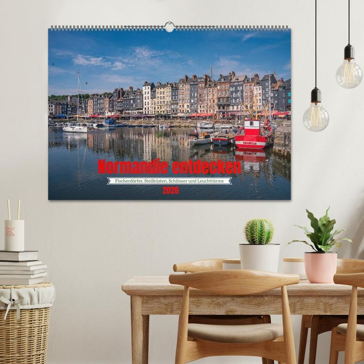 Produktbild: Normandie entdecken (Wandkalender 2026 DIN A2 quer), CALVENDO Monatskalender