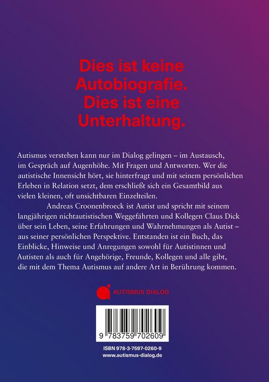 Produktbild: Dialog. Gespr&auml;che &uuml;ber Autismus.