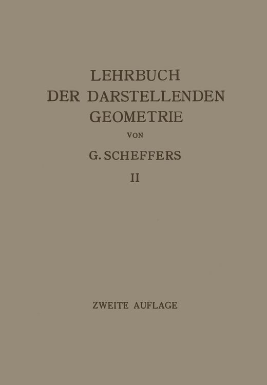 Produktbild: Lehrbuch der Darstellenden Geometrie