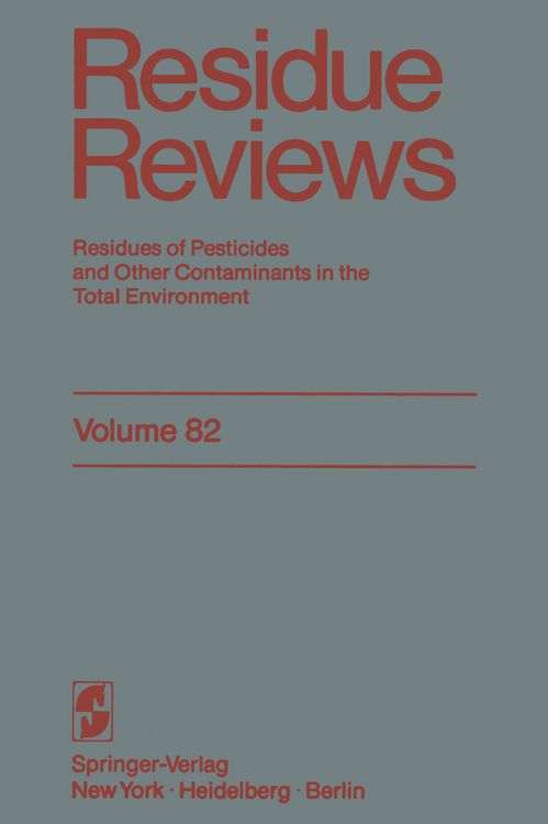Produktbild: Residue Reviews