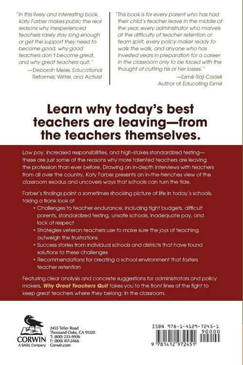 Produktbild: Why Great Teachers Quit