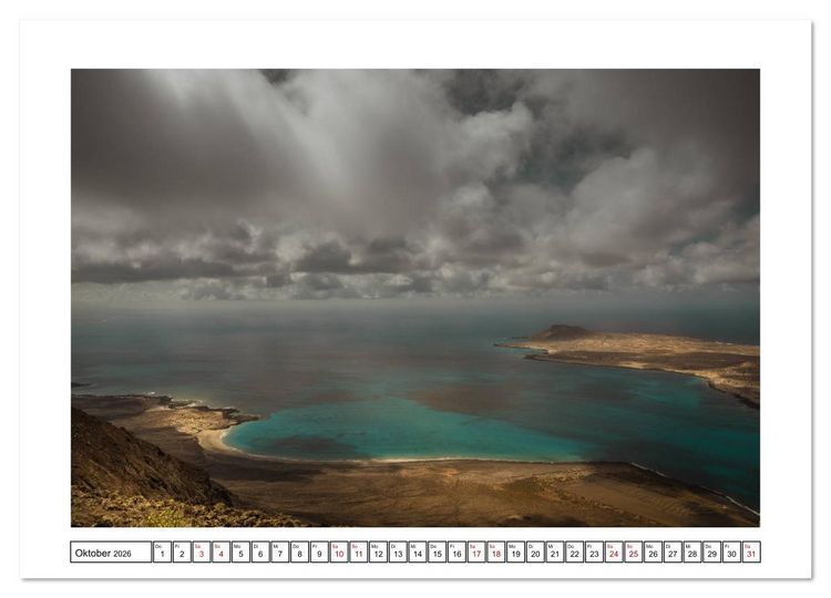 Produktbild: Lanzarote - Naturwunder im Atlantik (Wandkalender 2026 DIN A4 quer), CALVENDO Monatskalender