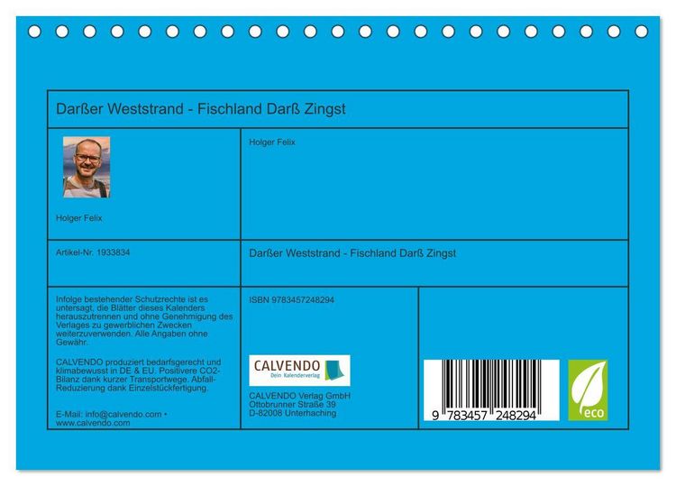 Produktbild: Dar&szlig;er Weststrand - Fischland Dar&szlig; Zingst (Tischkalender 2026 DIN A5 quer), CALVENDO Monatskalender