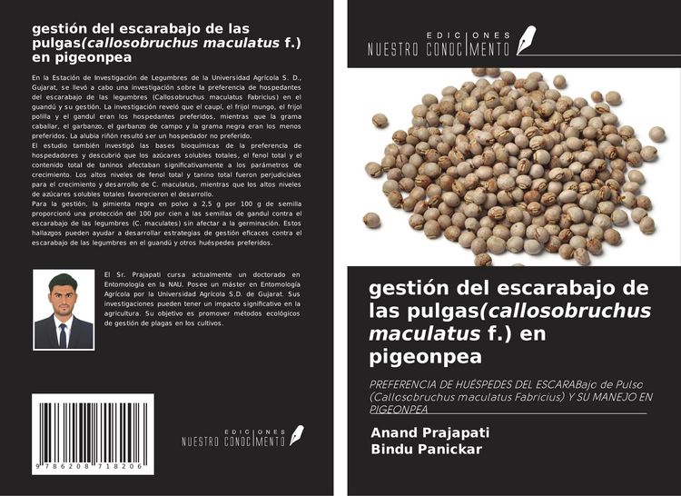 Produktbild: gesti&oacute;n del escarabajo de las pulgas(callosobruchus maculatus f.) en pigeonpea