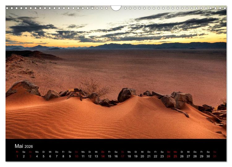 Produktbild: Das Licht Namibias (Wandkalender 2026 DIN A3 quer), CALVENDO Monatskalender