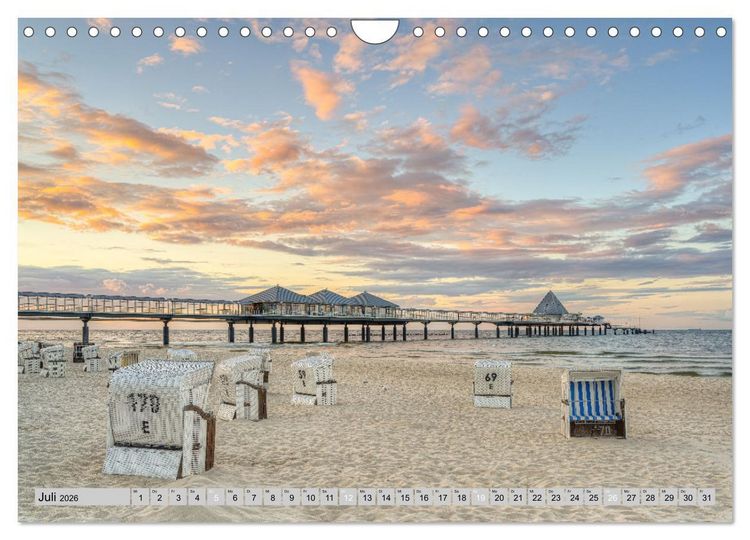 Produktbild: Wundersch&ouml;ne Ostsee R&uuml;gen und Usedom (Wandkalender 2026 DIN A4 quer), CALVENDO Monatskalender