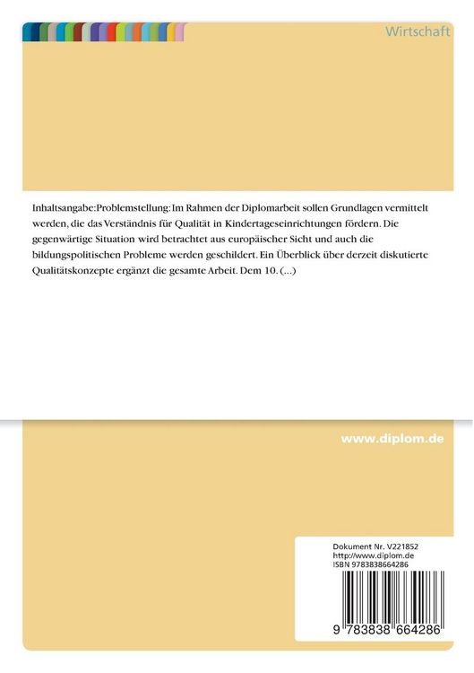Produktbild: Qualit&auml;tsmanagement in Kindertagesst&auml;tten