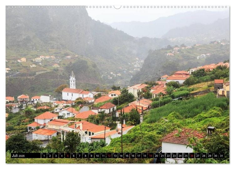 Produktbild: Madeira - Insel mitten im Atlantik (Wandkalender 2026 DIN A2 quer), CALVENDO Monatskalender