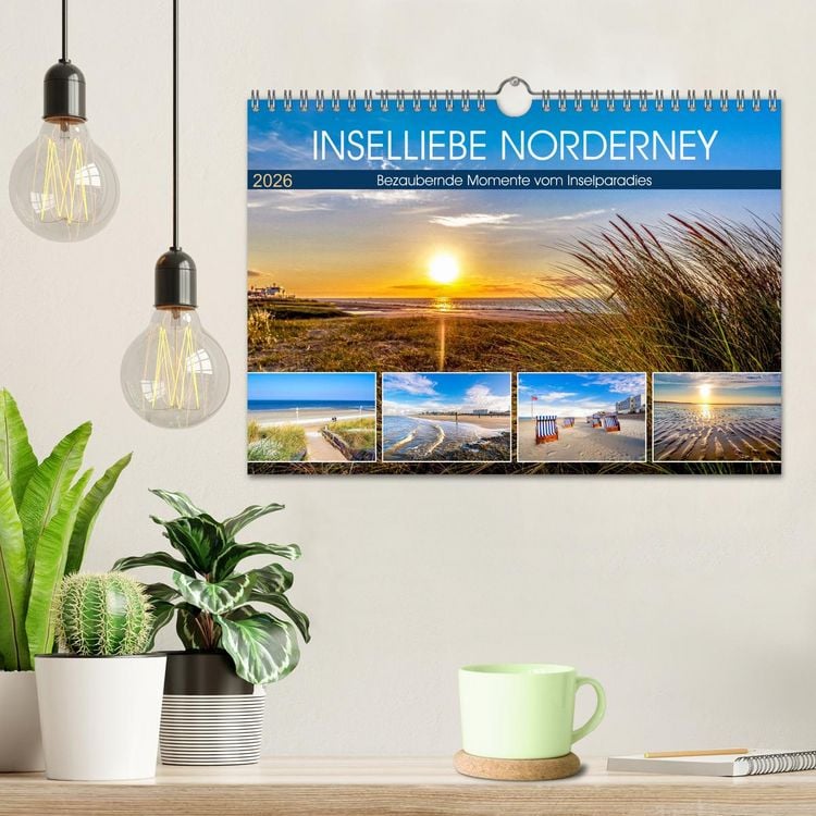 Produktbild: INSELLIEBE NORDERNEY (Wandkalender 2026 DIN A4 quer), CALVENDO Monatskalender