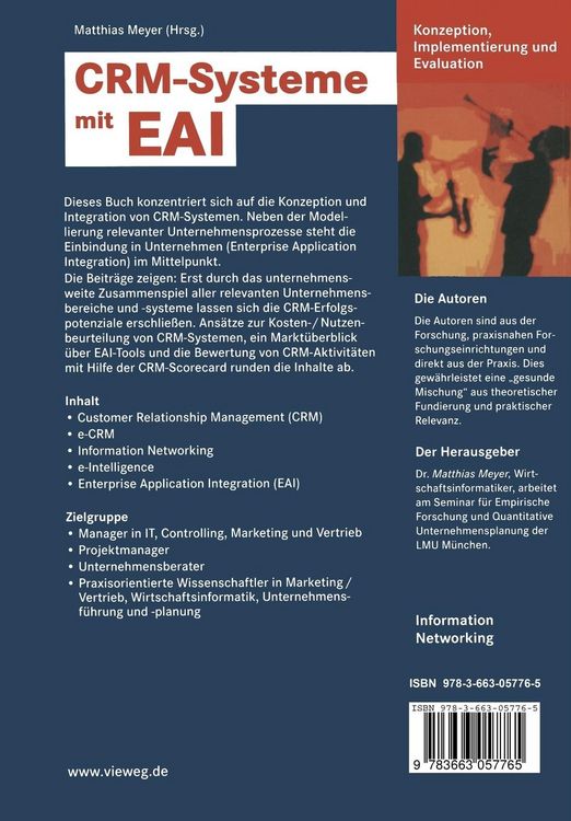 Produktbild: CRM-Systeme mit EAI