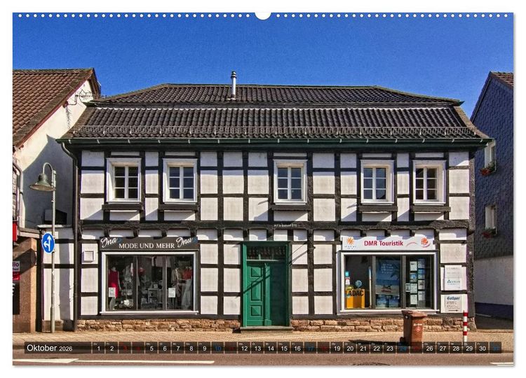 Produktbild: Stadtansichten Overath - Die charmante Stadt an Agger und S&uuml;lz (hochwertiger Premium Wandkalender 2026 DIN A2 quer), Kunstdruck in Hochglanz