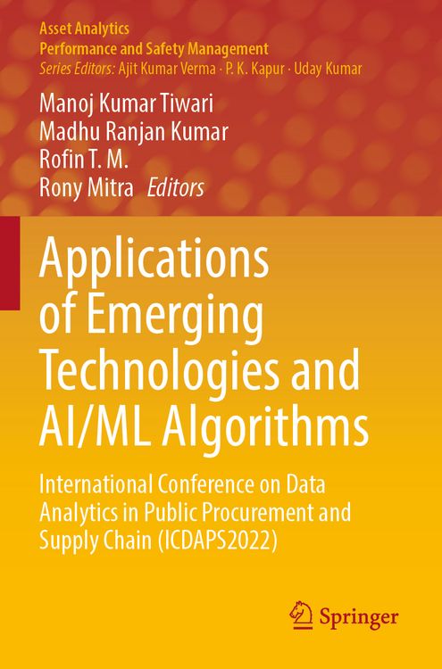 Produktbild: Applications of Emerging Technologies and AI/ML Algorithms