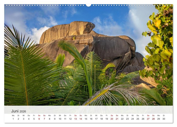 Produktbild: Seychellen - Trauminseln im Indischen Ozean (Wandkalender 2026 DIN A2 quer), CALVENDO Monatskalender