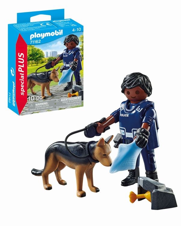 Produktbild: PLAYMOBIL® City Action 71162 Polizist mit Spürhund