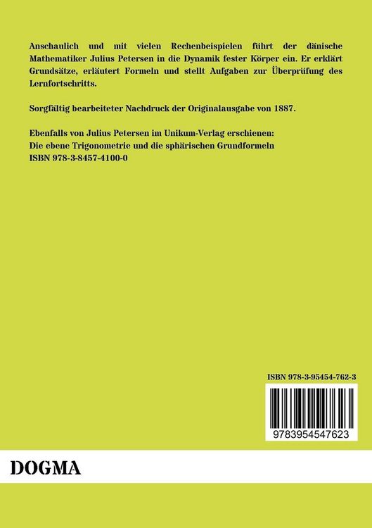 Produktbild: Lehrbuch der Dynamik fester K&ouml;rper