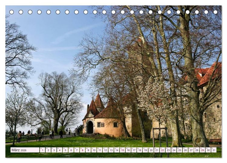 Produktbild: Romantisches Rothenburg ob der Tauber (Tischkalender 2026 DIN A5 quer), CALVENDO Monatskalender