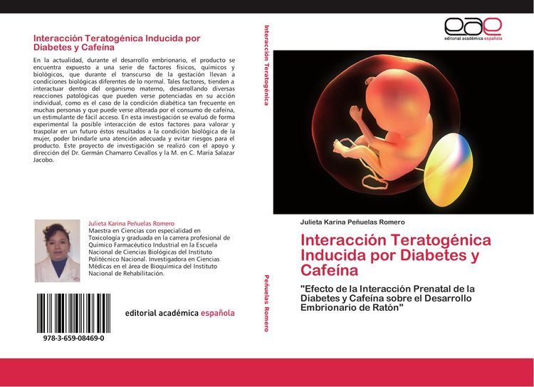 Produktbild: Interacci&oacute;n Teratog&eacute;nica Inducida por Diabetes y Cafe&iacute;na