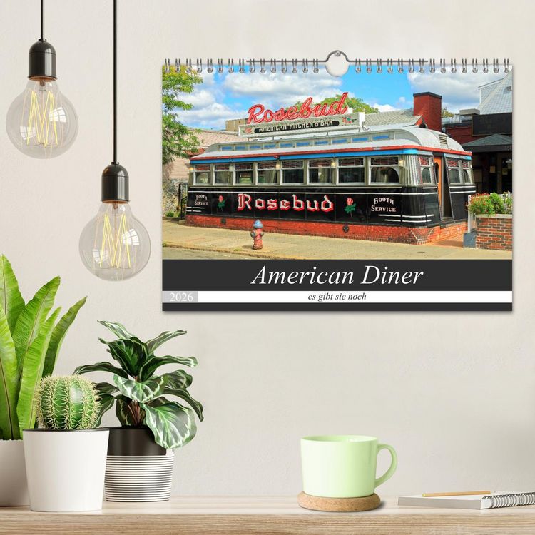 Produktbild: American Diner - es gibt sie noch (Wandkalender 2026 DIN A4 quer), CALVENDO Monatskalender