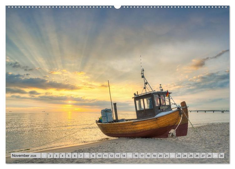 Produktbild: Wundersch&ouml;ne Ostsee R&uuml;gen und Usedom (hochwertiger Premium Wandkalender 2026 DIN A2 quer), Kunstdruck in Hochglanz