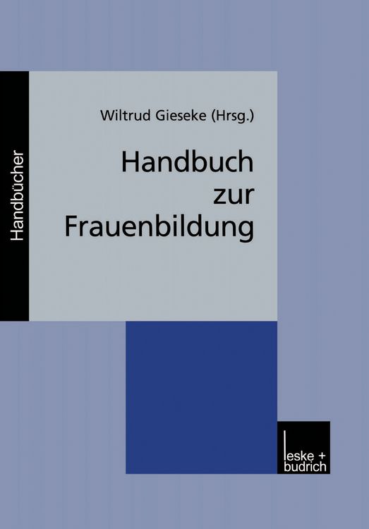 Produktbild: Handbuch zur Frauenbildung